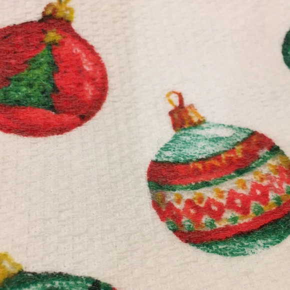 Rockhill Christmas Ornament Holiday Kitchen Towel Duo NWT Cotton 18”x28” - Picture 4 of 11